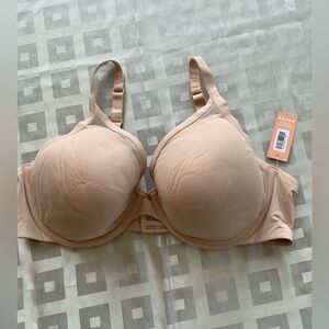NWT ThirdLove Classic Contour Plunge Nude Bra